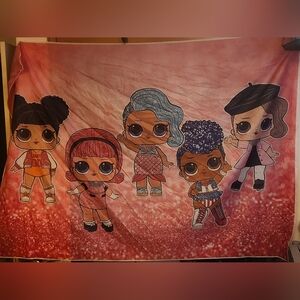 LOL Surprise Dolls Pink Tapestry 60x80